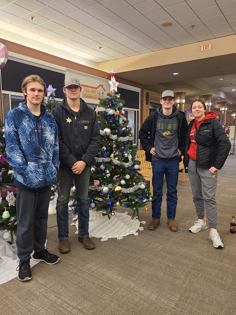 High school's decorated tree