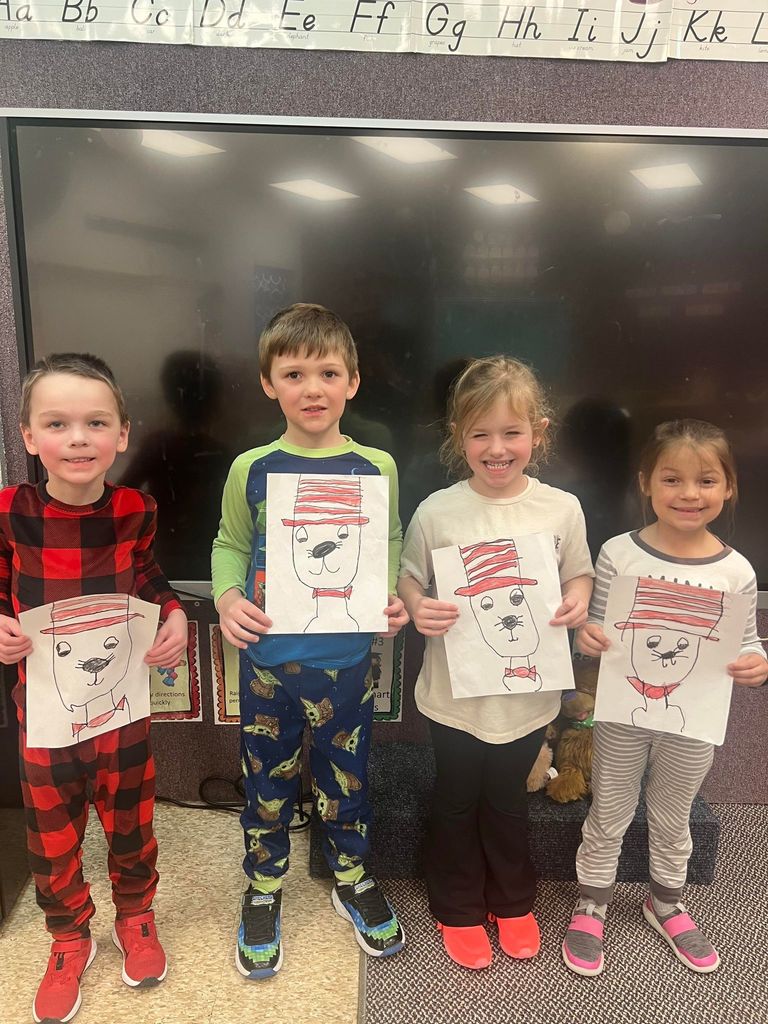 Prek With cat in the hat pictures