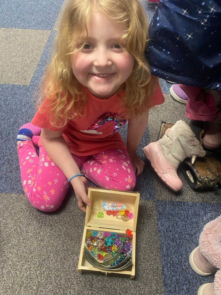 a student with her treasure chest