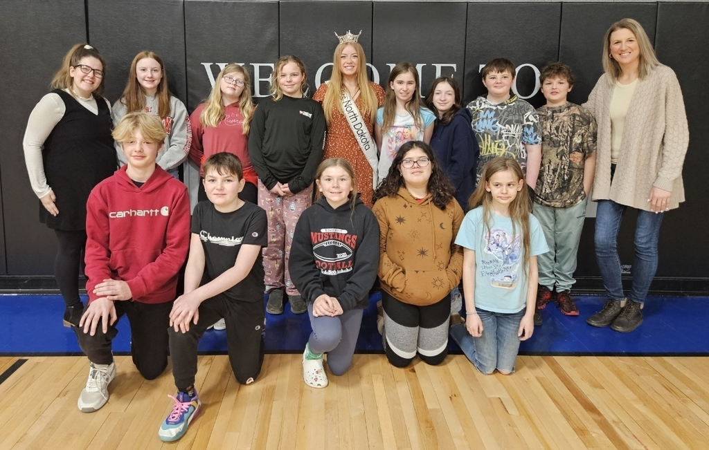 the 5th graders and miss north dakota