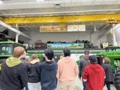 students learning about John Deere