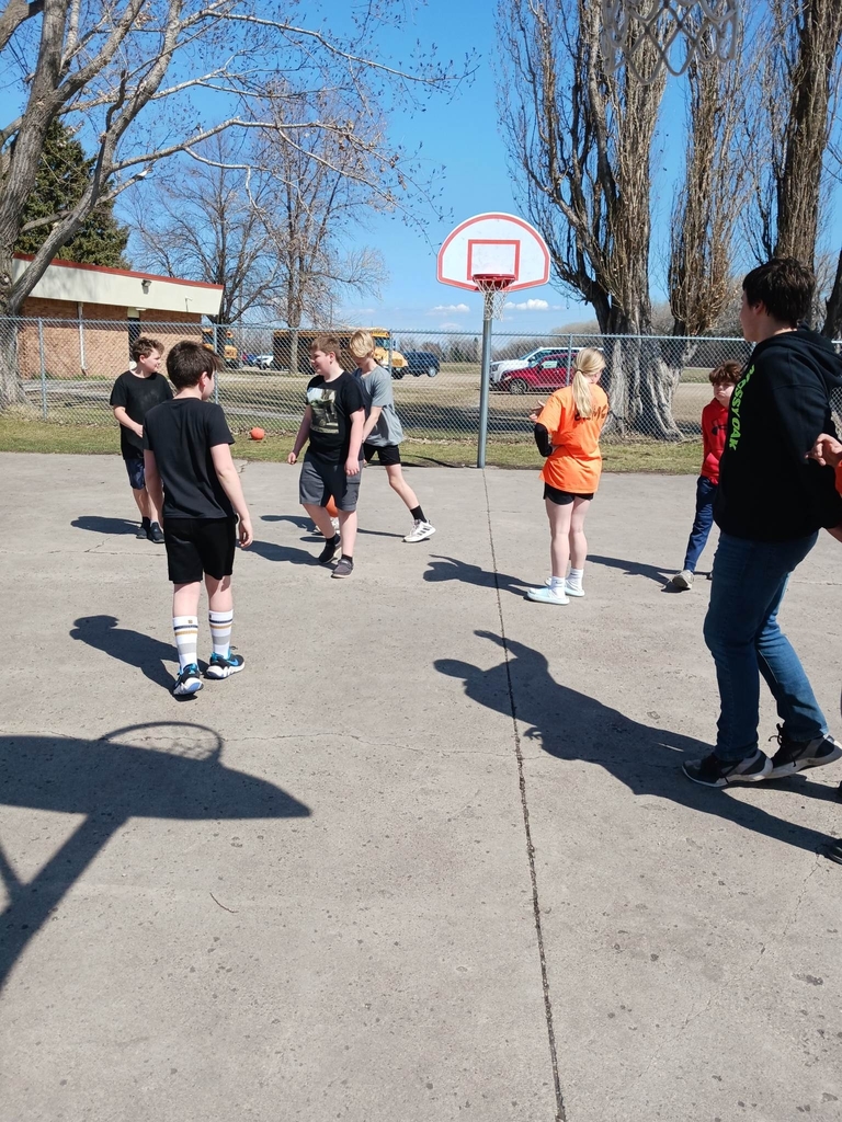 Kids playing basketball