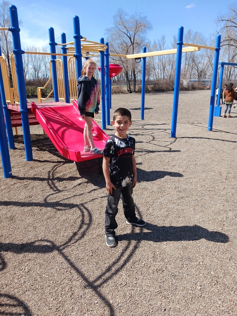 playing on the slide